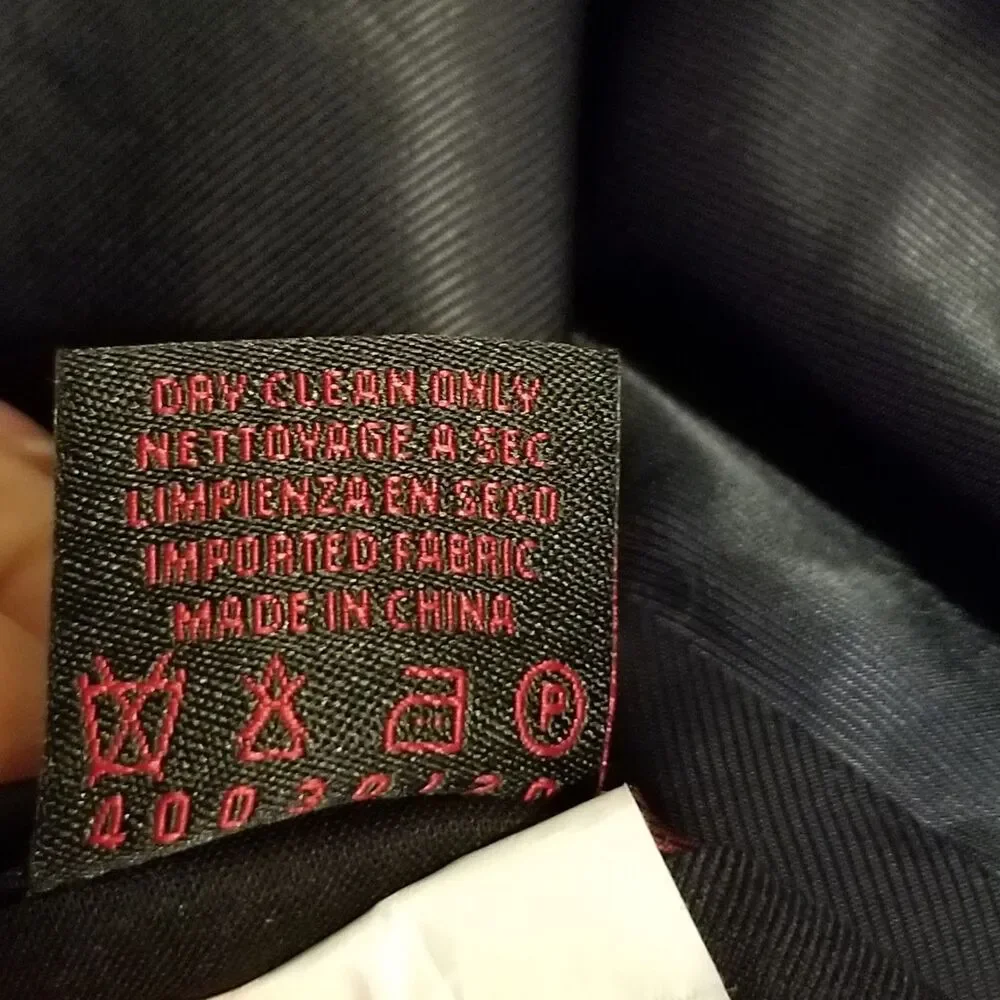 Byron Luca di Marco 48L Wool Blazer Dual Vent Sport Suit Coat Black Business